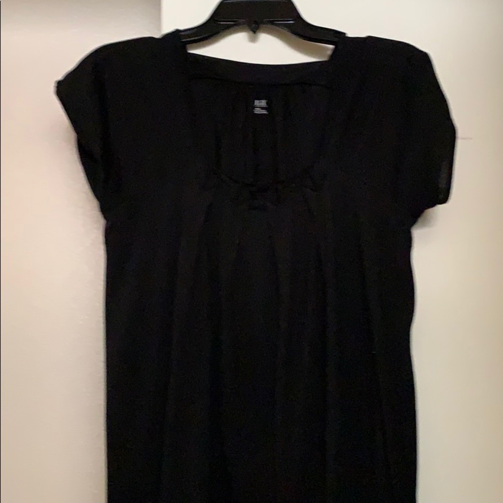 Black short sleeve top by ANA
